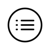 Navigation Menu Icon Ideal for Web and App Interfaces vector