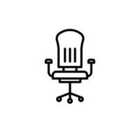Office Chair Icon Perfect for Workspace Design vector