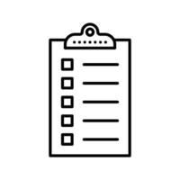 Bulleted List Icon Ideal for Organization and Notes vector