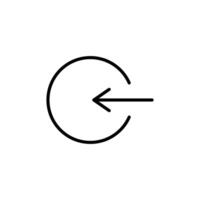 Secure Log Out Icon for User Account Management and Data Protection vector