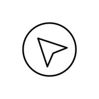 GPS Navigation Icon Ideal for Maps and Directions vector