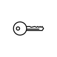Security Key Icon Ideal for Access and Authentication vector