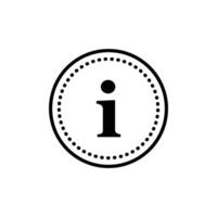 Information Info Icon Ideal for Help and Support vector