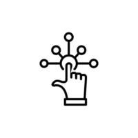 Interactive Touch Icon Perfect for User Engagement vector