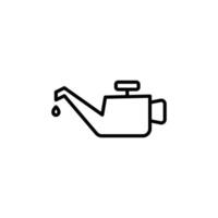 Oil Can Icon Set Lubrication Tool Illustrations for Mechanics and Industry vector