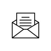 Open Mail Envelope Icon Perfect for Communication and Email vector