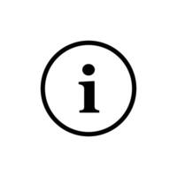 Info icon set vector