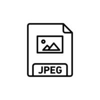 JPG Icon Set Digital Image Format Illustrations for Technology and Photography vector