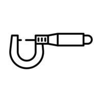 Precision Micrometer Icon Perfect for Engineering and Measurement Tools vector
