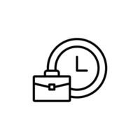 Office Clock Icon Perfect for Work Schedules and Meetings vector