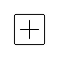 Add Plus Icon Perfect for Adding New Features and Content vector