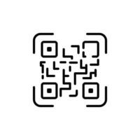 QR Code Icon Ideal for Digital Payments vector