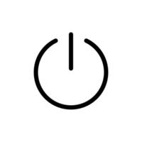 Power Button Icon Perfect for On and Off Switches vector