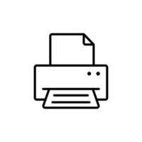 Print Document Icon Ideal for Printing and Office Tasks vector