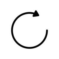 Refresh Arrow Icon Ideal for Updates and Reload Functions vector