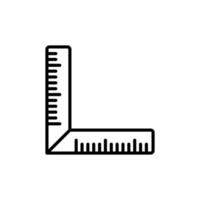 Ruler Combined Icon for Measurement Tools vector
