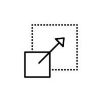 Resize Icon Set Adjustment Illustrations for Design and Technology vector