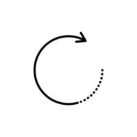 Rotate Right Icon Perfect for Editing and Adjustments vector