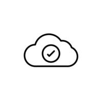 Saved to Drive Icon Set Digital Storage Illustrations for Technology and Data Projects vector