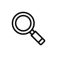 Search Magnifying Glass Icon Perfect for Web and Application Searches vector
