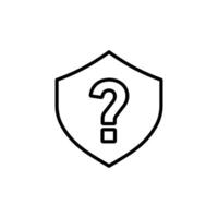 Shield Interrogation Icon Set Security and Defense Illustrations for Safety Projects vector
