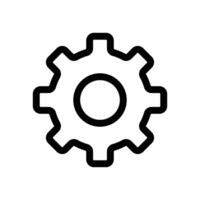 Settings Gear Icon Ideal for System Configuration and Preferences vector