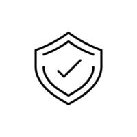 Security Shield Check Icon Ideal for Protection and Verification vector