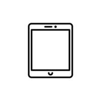 Tablet Icon for Digital Devices and Apps vector