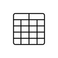 Table Layout Icon Set Data Organization Illustrations for Business and Design vector