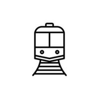 Train Icon for Public Transportation and Travel Apps vector