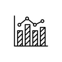 Statistical Chart Icon Ideal for Data Analysis and Reports vector