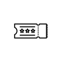 Ticket icon set vector