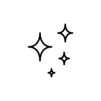 Sparkles icon set vector