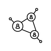 Social Network Icon Perfect for Online Community and Connections vector