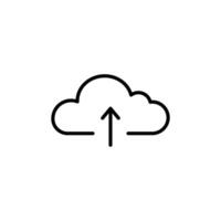 Upload Icon Perfect for Digital Media and File Sharing vector