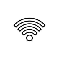 Wifi Signal Icon for Internet Connectivity Services vector