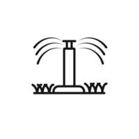 Automatic irrigation sprinklers icon set collection for web vector