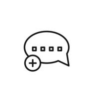 Add chat icon set collection for web vector