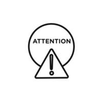 Attention Warning sign icon set collection for web vector