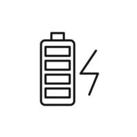Charging battery icon set collection for web vector