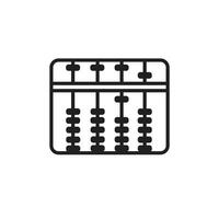 Abacus icon set collection for web vector