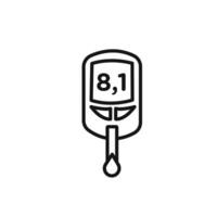 blood glucose icon set collection for web vector