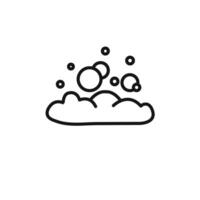 Bubbles and foam icon set collection for web vector