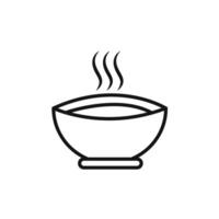 Bowl icon set collection for web vector