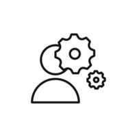 Administrator icon set collection for web vector