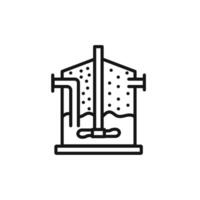anaerobic digestion biomass icon set collection for web vector