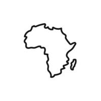 africa map icon set collection for web vector