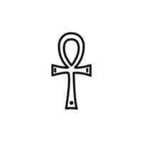 Ankh icon set collection for web vector
