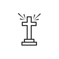 Christian Cross icon set collection for web vector