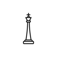Chess king icon set collection for web vector